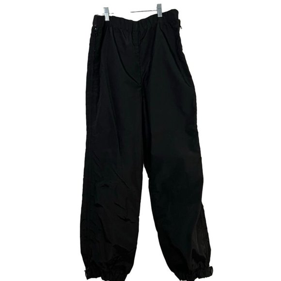 COLUMBIA Black Purple Reversible Ski Pants Snowboard SIDE ZIP Women Large - Picture 2 of 11